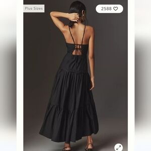 Maeve Halter Tiered Maxi Dress